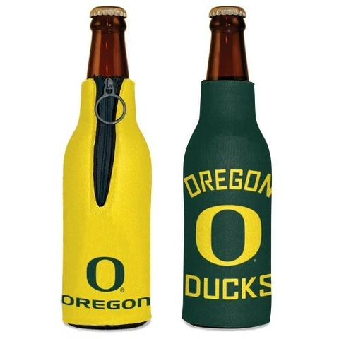 OREGON DUCKS BOTTLE HOLDER COOZIE KOOZIE COOLER WITH ZIPPER Cover