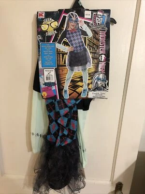 Disfraz de Halloween Monster High Frankie Stein GEEK SHRIEK Mediano 8-10 Niñas NUEVO Foto 1 de 3