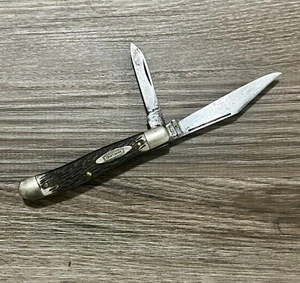 Vintage CRAFTSMAN USA 9507 2 Blade Peanut Knife Folding Pocket Knife B - Picture 1 of 6