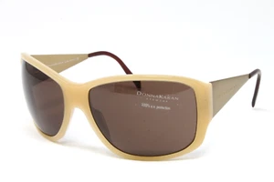 Donna Karan Sunglasses Women's Plastic Oversized Beige 64mm DK1033/305373 - Picture 1 of 8