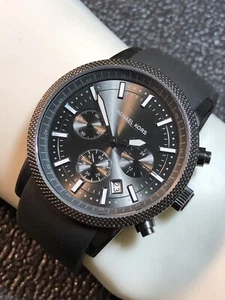 Michael Kors Men’s Black Watch 100M Chrono,Luminous Hands,Date MK8241 - Picture 1 of 19