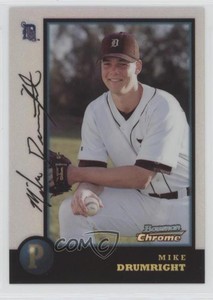 1998 Bowman Chrome Refractor Mike Drumright #186