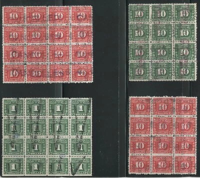 CANADA REVENUE FX USED EXCISE TAX STAMP BLOCKS - Image 1 of 2