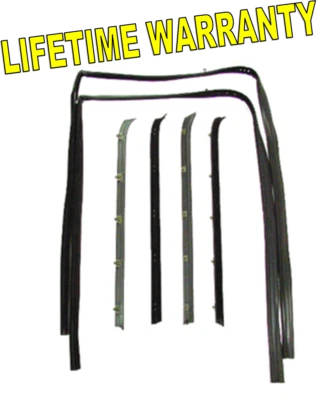 1981-1987 Chevy GMC Door Felt Kit Window Channel Beltline Molding Glass Run C10 - Image 1 of 4