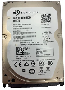 ST500LM021 Seagate 500GB 7200RPM Laptop Thin SATA HDD 1KJ152-033 - Bild 1 von 2