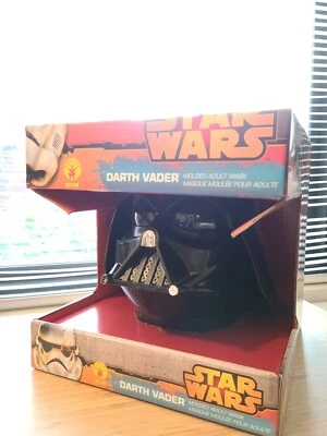 NIB Disney Star Wars costume Darth Vader molded adult mask Rubie's - Image 1 of 4