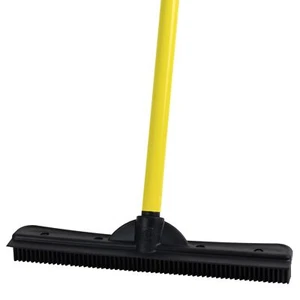 FURemover Original Indoor Pet Hair Rubber Broom with Carpet Rake and Squeegee... - Picture 1 of 11