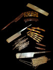 Vintage Faux Tortoise Shell French Hair Clips Hand Made Combs +Hair Pins France