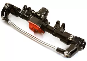 Integy Aluminum Complete Front Axle Housing Assembly : SCX10 II C27151BLACKRED - Picture 1 of 1