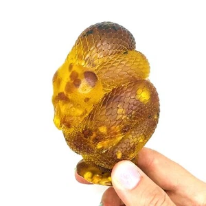 USA Handmade Ornaments 2025 Christmas Amber SNAKE Figurine Trend Year of the - Picture 1 of 4
