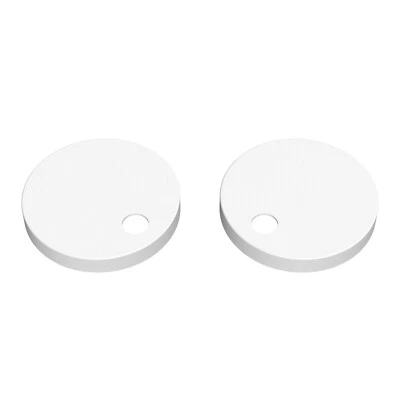 Toilet Seat Hinge Cover Caps Matt White Modern Bathroom Loo Hinge Concealer