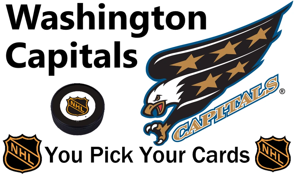 You Pick Your Cards - Washington Capitals Team - NHL Hockey Card Selection - Image 1 of 1