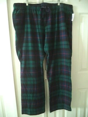 Pantalón PJ Antiguo Azul Marino Bosque Verde Azul Rojo Franela a Cuadros Bolsillos Salón 22 24 26 3X Foto 1 de 4