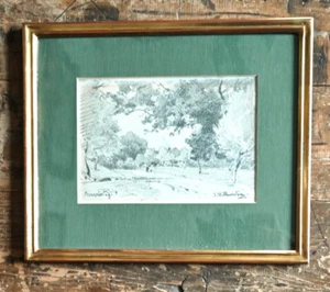c1880 Bernried am Starnberg Lake Josef Willroider 1838-1915 Signed Original - Picture 1 of 1