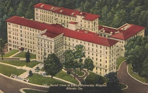 Postcard Aerial View of Emory University Hospital Atlanta Georgia GA - Bild 1 von 2