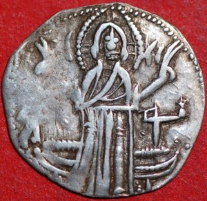 1331 d.C. Ivan Alexander Michael Asen moneta medievale argento Gesù Cristo - Foto 1 di 2