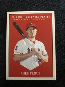 Mike Trout 2019 Topps Throwback Thursday TBT#278 Los Angeles Angels MVP