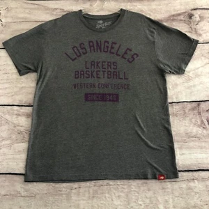 Camicia Los Angeles Lakers XL uomo grigia viola western conference sportiva LA NBA - Foto 1 di 9