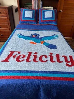 Edredón Personalizado Cama Queen o Twin, 74 1/2" x 98 1/2", Dos Fundas de Almohada con Cremallera Foto 1 de 4