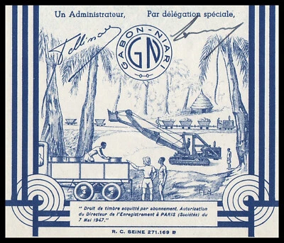 África 1947: Gabon-Niari Societe Anonyme Foto 1 de 4