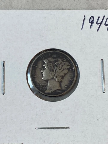 1944  MERCURY DIME  90% SILVER FREE SHIPPING Cover