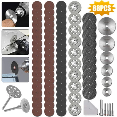88x Diamond Cutting Wheel For Dremel Rotary Tool Die Grinder Metal Cut Off Disc - Image 1 of 4