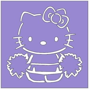 4"x4" Plastic Stencil - Hello Kitty (SA1340) (You Pick The Color)***** - Picture 1 of 11