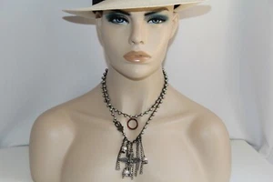 Love Heals Sterling Silver Cross Pearl Necklace. Fabulous - Picture 1 of 12