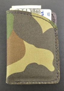 Micro Wallet NEW Handmade Slim Minimalist Faux VEGAN leather wallet front pocket - Picture 1 of 46