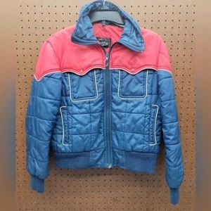 Vintage South Pole women's red white and blue puffer coat - Picture 1 of 13