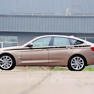 Pegatinas de coche banderas deportivas rayas 141"" para 325i 330i vinilo puerta superior calcomanía CB181 - Imagen 1 de 5