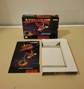 Aero the Acro-Bat (Super Nintendo (SNES) Original BOX MANUAL & TRAY ONLY - Bild 1 von 12