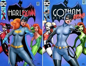 (2 Pack) Gotham City Sirens #1 & Harley Quinn #38  Exclusive Variant Set 2024 - Picture 1 of 15