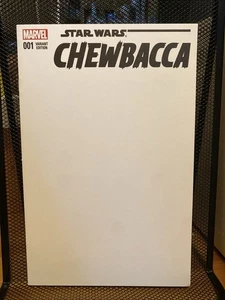 2015 Marvel Comics Star Wars Chewbacca Issue 1 Blank Sketch Cover G Variant - Picture 1 of 5