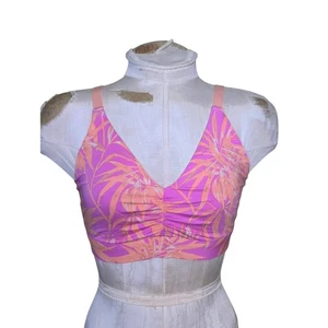 MeUndies Curvy Feel Free Ruched Bralette Warm Tropics Size M NWT - Picture 1 of 5