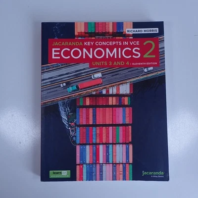 Jacaranda Key Concepts VCE Economics 2 Unit 3 & 4 Eleventh Edition 11th Ed - Image 1 of 2