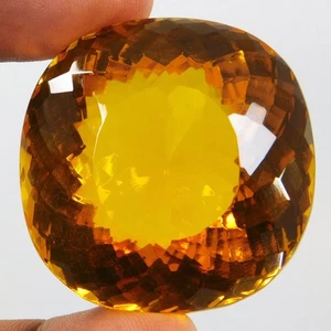 Natural 237.00 Ct Mogok Yellow Painite Radiant Cut Certified Loose Gemstone - Picture 1 of 12