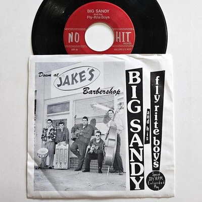 Big Sandy and his Fly Rite Boys 7": Down At Jake's Barbershop 1993 UK 4 Song EP - Image 1 of 4