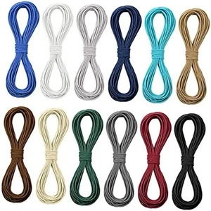 131 Yards Multicolor Beading Elastic Cord 1mm for Jewelry Making Dark Colors - Picture 1 of 8