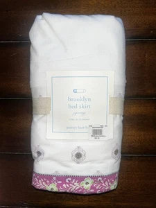 Pottery Barn Baby Brooklyn Bed Skirt 28” X 52” 16” Drop | NWT - Picture 1 of 3