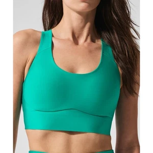 Alo Yoga Damen Airlift Empower High Impact Sport BH Spruce Green Größe 34C - Bild 1 von 6