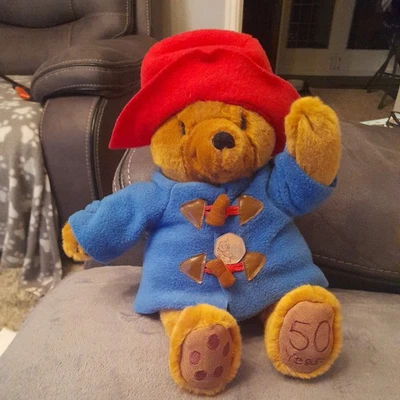 Marks & Spencer 50 Years Paddington Bear Plush Soft Toy & Paddington Bear 50p  - Image 1 of 4
