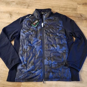 Chaqueta híbrida de golf RLX Ralph Lauren cremallera completa para hombre XL azul camuflada NUEVA ligera - Imagen 1 de 9