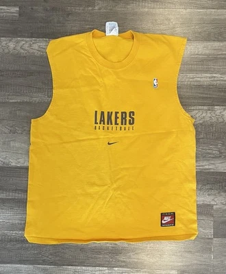 Vintage Nike Los Angeles Lakers Sleeveless T- Shirt Mens Size Medium - Image 1 of 4