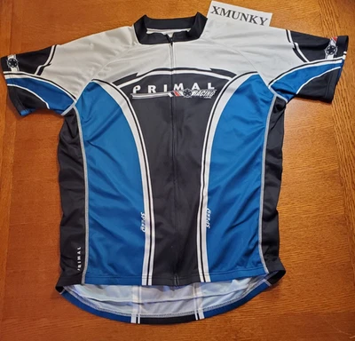 Primal Racing Bicycle Racing Zip Front Jersey ☆ Size XXL - Image 1 of 4