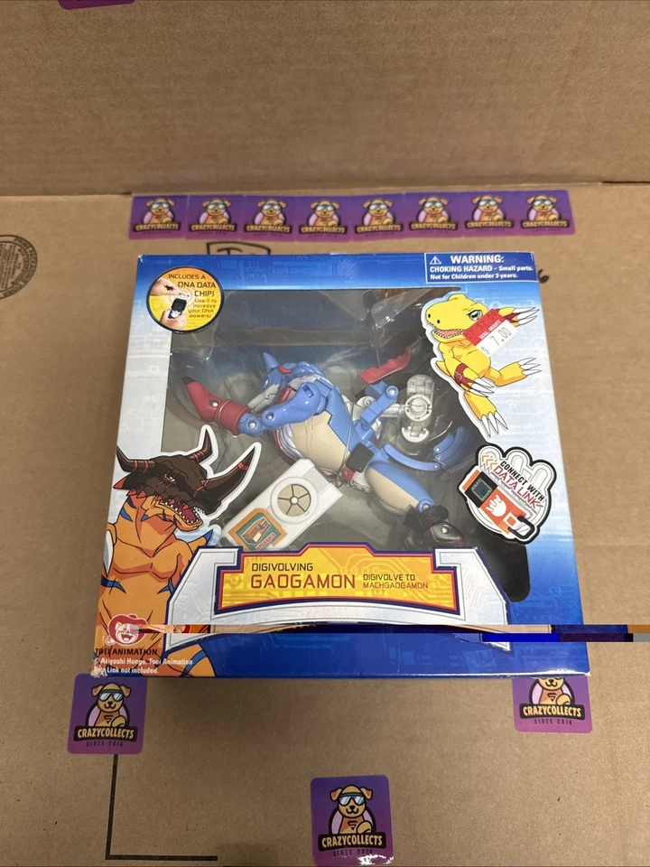 DIGIMON DIGIVOLVING GAOGAMON TO MACHGAOGAMON FIGURA ESCUADRÓN DE DATOS BANDAI NUEVO/ABIERTO Foto 1 de 2