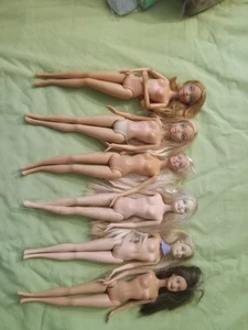 Konvolut 6 Vintage 1999 Mattel Barbie Puppen - gemischte Haar- & Hauttöne -  - Bild 1 von 4