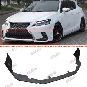 Front Bumper Lip Diffuser Kits For Lexus CT200h 14-17 Unpainted FRP/Carbon Fiber - Picture 1 of 23