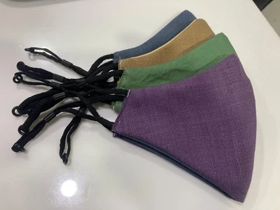 Cotton Unisex Super Breathable Cloth Face mask with Adjustable Ear Loop-12 Piece - Image 1 of 4