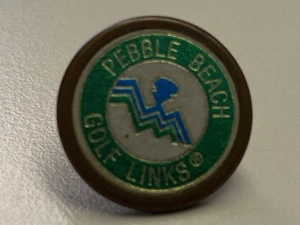 Vintage Pebble Beach Golf Links Ball Marker Brass - Picture 1 of 2